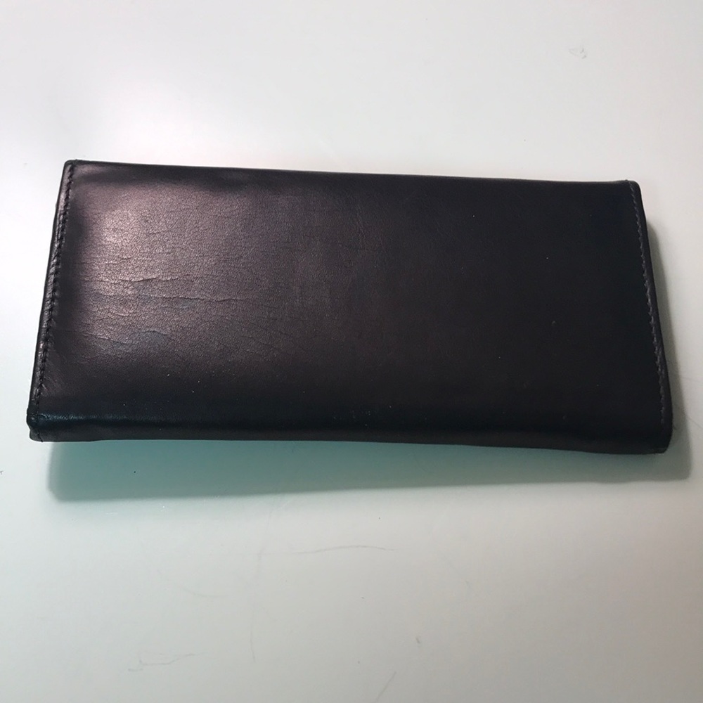 Marshal Black Leather Wallet Nwot View 4